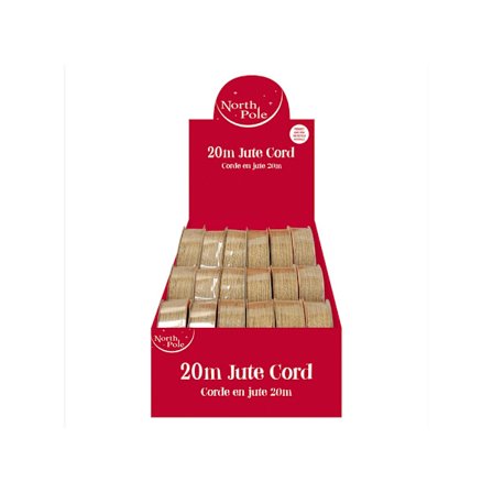 Eurowrap Jute Julklappssnöre En Storlek Naturlig