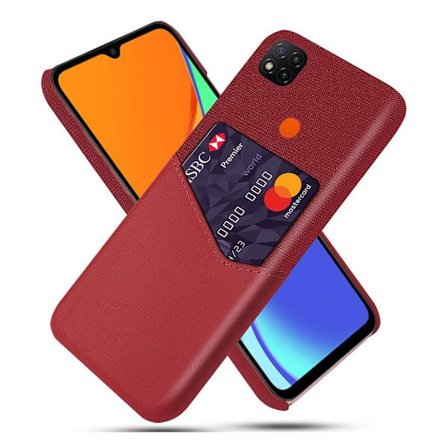 Bofink Xiaomi Redmi 9C Card Suojakuori - Punainen
