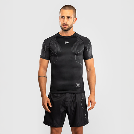 Venum Nexus Rashguard Kort Ärm Svart Silver