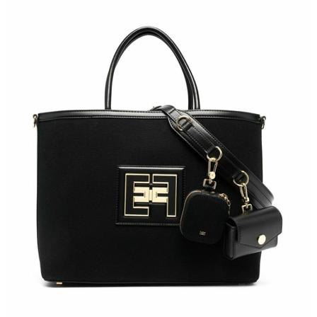 Elisabetta Franchi - Handväskor - Svart - Dam - Storlek: One Size, Dam, Storlek: ONE SIZE
