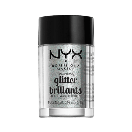 NYX Professional Makeup Face & Body Glitter Puder Dam Vit 2,5 G