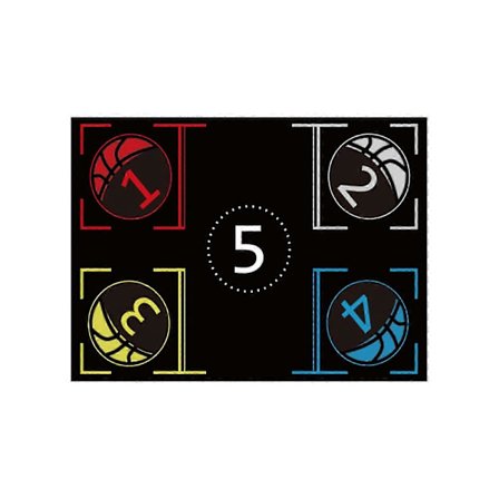 Basketball Fodtrinsmåtte Sikker og Effektiv Indendørs Træning Lydisoleret Måtte til Færdighedsudvikling 50x80cm 60x90cm 3