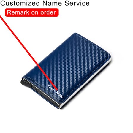 2023 Tilpassede punge Kulfiber Kreditkort Holder Pung Mænd Læder Personlig Rfid Anti tyv Smart Pung Pengetaske