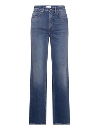 The Wide Long Denim Vide Jeans Blå Marville Road*Betinget Tilbud