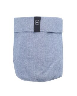 Förvaringskorg av textil Gråblå - ø 12cm - Recycled by Wille