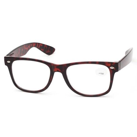 Brune leopard wayfares lesebriller med styrke