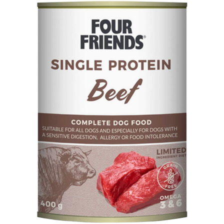 FourFriends - Hund Single Protein Oksekjøtt 400 g - Hund - Hundefôr & hundemat - Våtfôr & våtmat - ZOO.no