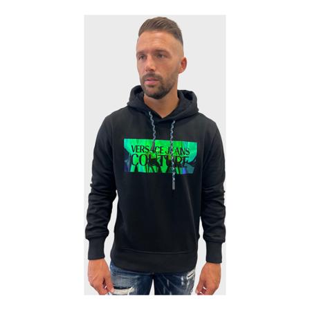 Versace Jeans Couture hoodie Sort, Herre, Størrelse: M