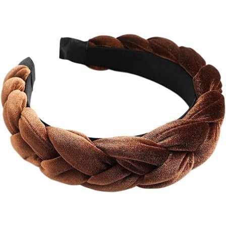 Hårband Vuxen Kvinnor Sammet Flätat Hårband Sammet Hårband Tjockt hårband Vintage Brett Hårband Håraccessoarer