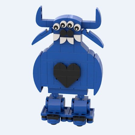 Garten of Banban Lego-liknande spel Grön-huvad monster flamingo MOC modellbyggstenar barns utbildningsleksaker