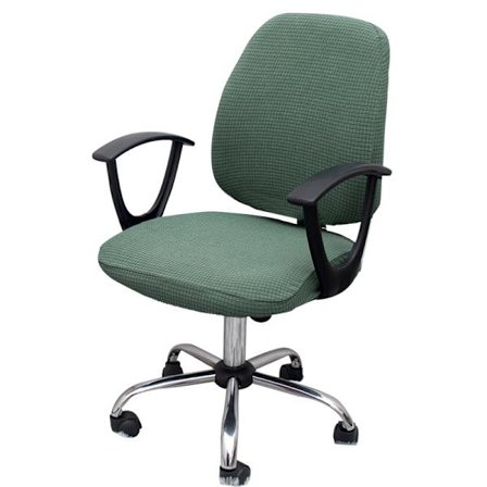 Stretchy Stoltrekk, Kontorstol Ryggtrekk+Stol Setetrekk (Bønnegrønn)