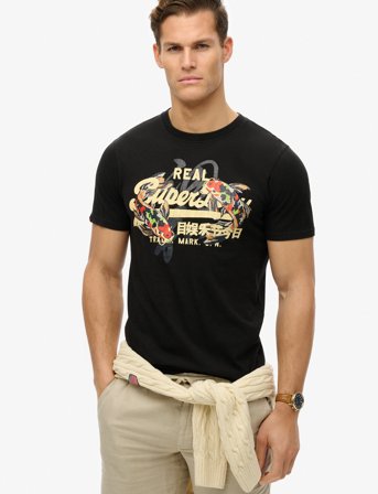 Superdry Vl Tokyo Relaxed Tee - Black - M