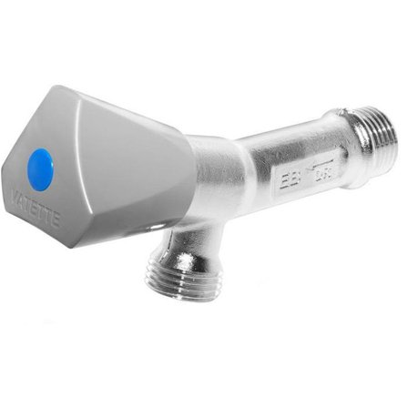 Vatette FG0135050 Tappeventil for vegg, med tilbakeslagsventil G15, lang modell, Vaskerom