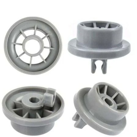 4 Opvaskemaskinehjul til nedre kurv, kompatible med Siemens, model 165314