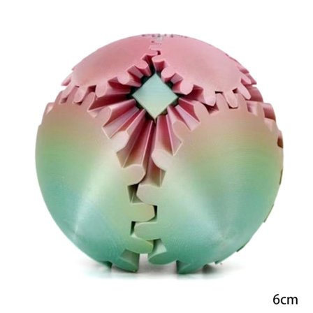 3D-tryckt boll roterande fidgets spinners boll rolig 3D-tryckt stressavlastande leksak för barn vuxna