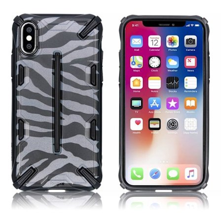 Ringke DUAL X för iPhone X/XS - Zebra Svart