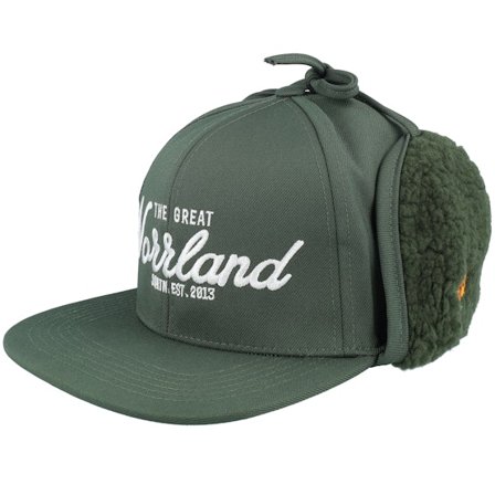 SQRTN - Östersund Cap Olive Ear Flap Earflap Green Cap - @ Hatstore