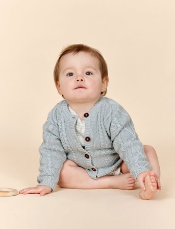 Copenhagen Colors Knitted Cardigan - Blue - 50