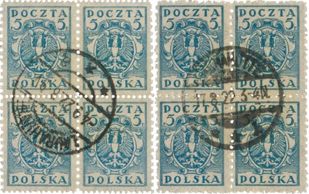 Tysk besættelse 1922 - MICHEL 1 - Stemplet