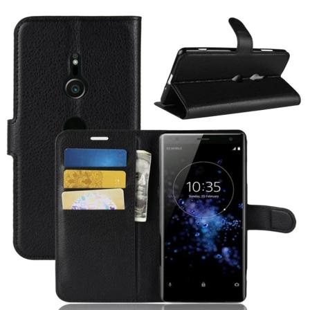 Litchi Plånboksfodral för Sony Xperia XZ3