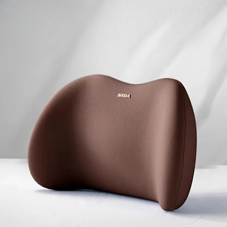 COFIT Ergonomisk Lændestøttepude & Sengerygstøtte - Memory Foam Posture Corrector til Kontorstol & Sovning, Pink Håndvask Kun Taljepude