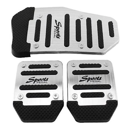 3 stk. Brændstof Gas Accelerator Pedal Pedal Kobling Pad Cover Fodpedaler Ikke- Til Manuel Gearkasse Bil