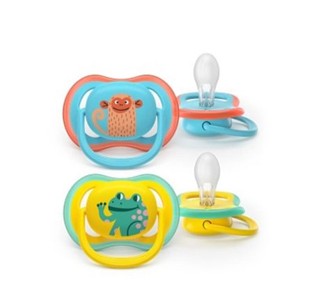 Philips Avent Ultra Air Gul/Blå 2-Pak +18 mdr, Børn & Forældre, Sutter, Silikonesutter