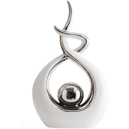 Koti sisustus Moderni Abstrakti Taide Keramiikka Veistos, Huoneen sisustus, Pöytäkoristeet Olohuoneeseen Ruokasaliin Toimistoon Keskipiste, 27 cm 