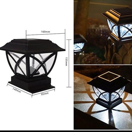 Solar Column Hodelampe Vegg Hodelampe HVIT LYS HVIT LYS