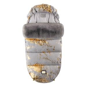 Bjällra of Sweden Grey Gold Golden Collection Footmuff One Size - Stroller accessories - One size - Grey