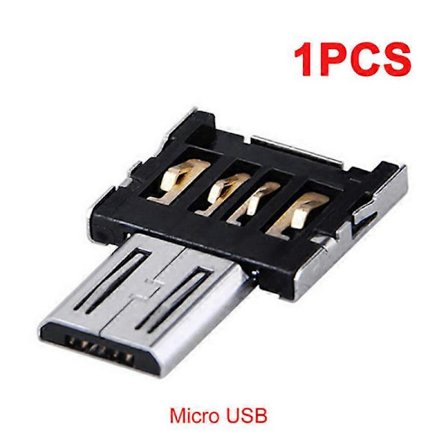 1-10ST OTG Micro USB Typ C Adapter USB-C Hane till USB 2.0 Hona Datakontakt för Macbook Samsung Xiaomi Huawei Android Telefon (1X Micro USB)