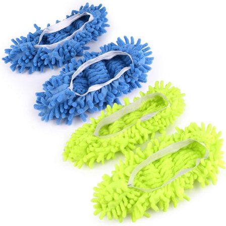 2 par moppesko moppe hjemmesko mikrofiber hjemmesko til rengøring multifunktionelle gulv rengøring skoovertræk