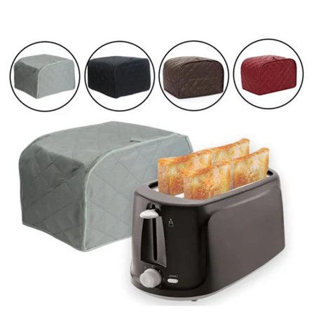 {PL}Støvdeksel for brødbakemaskin, brødristerdeksel, etui for 2/4 brødristere grå S