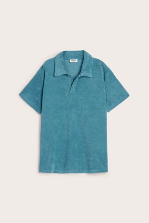 Kappahl | T-shirt z krótkimi rękawami, z froty | Zielony