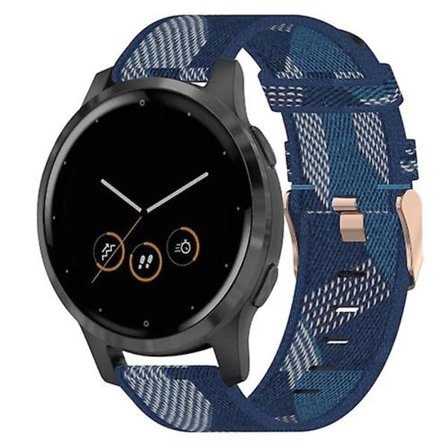 For Garmin Vivoactive 4s 18 mm nylon vevd klokkerem