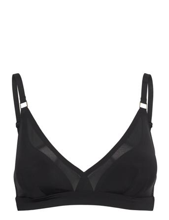 Pure Light Wirefree Triangle Bra Lingerie Bras & Tops Soft Bras Triangle Bras Svart CHANTELLE