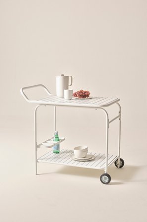 Jotex - Serveringsvogn Utendørs Hvit - MENTON - Kjøp Hagebord hos Jotex