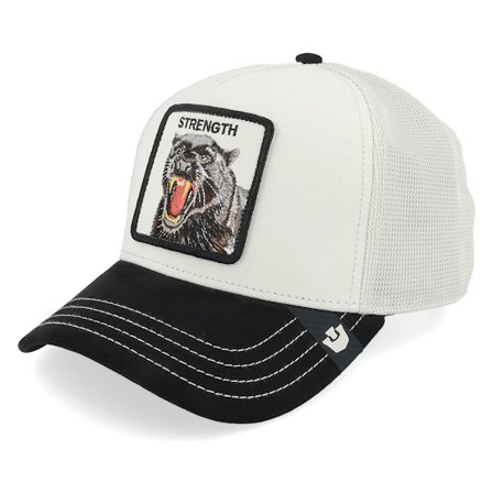 Goorin - Branco trucker Boné - Suede Panther Digital/Void Black A-Frame Trucker @ Hatstore
