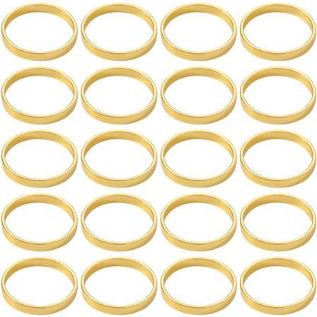 Servietringe i metal, 20 stk., serviettholdere, borddekoration, runde ringe, serviettholdere