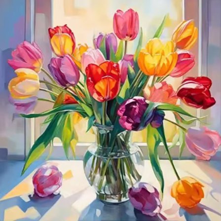 Full Diamond Painting Blomma Ny Kollektion Diy Broderi Ros 5D Mosaik Vas Korsstygn Kit Konst Heminredning