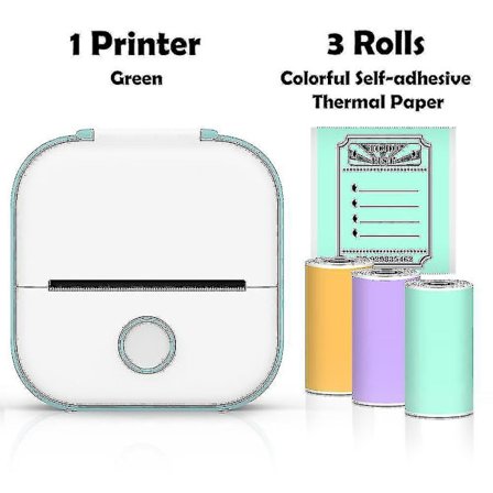 Phomemo T02 Mini-tulostin Kannettava tulostin Lämpötulostus Tarra Langaton Musteeton Taskutulostin Itseliimautuva Etiketti-tulostin -ys