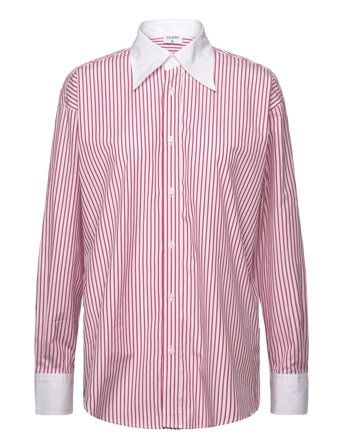 Striped Cotton Shirt Red Filippa K