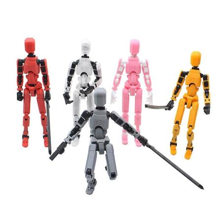 T13 Actionfigur, Titan 13 Actionfigur, Robot Actionfigur, 3D-tryckt Action NYHET Svart Grå