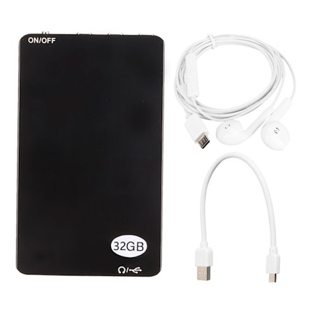 Digital röstinspelare AI intelligent HD brusreducering röststyrd inspelare MP3-inspelare för mötesföreläsning Neutral engelska, svart 32 GB