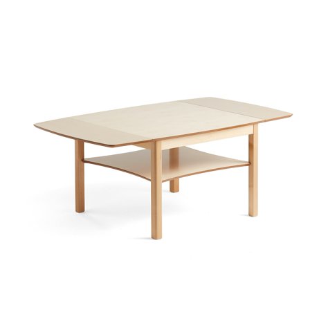 Klappbarer Couchtisch MARATHON, 1350x800 mm, Birke