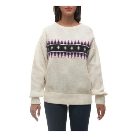 Woolrich White Round-necked pullover Hvid, Dame