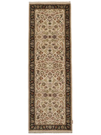 Sarough American Vloerkleed 82X241 Tapijtloper Bruin/Oranje Wol, India