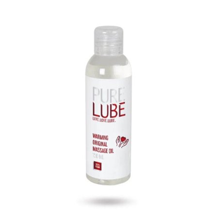 PURE LUBE WARMING ORIGINAL MASSAGE OIL 150 ml - Vuxen.fi - Liukuvoiteet