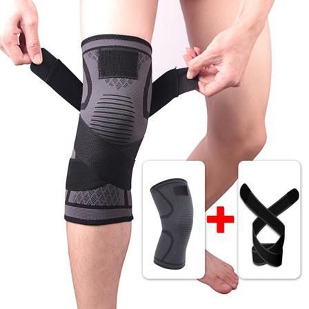 2st Sportknäskydd Löpning Fitness Hälsovård Knäskydd 2pcs Black L