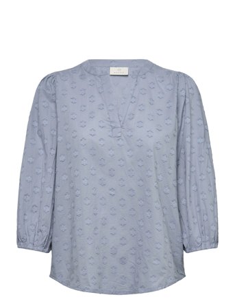Kaffe Kaenya Blouse 3/4 Sl - Blue - 34